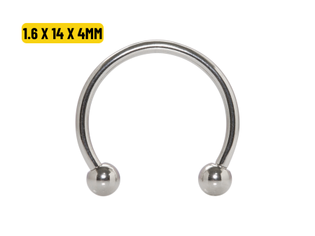 FERRADURA TITÂNIO R/INTERNA – 1.6 X 14 X 4MM