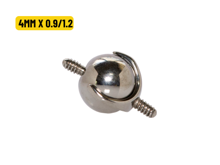 BOLINHA TITÂNIO R/I DUPLO – 4MM X 0.9/1.2
