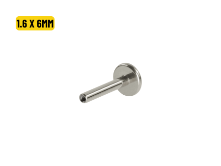LABRET HASTE TITÂNIO PUSH PIN – 1.6 X 6MM