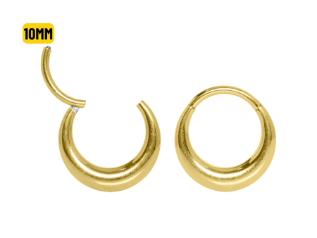 SEGMENTO CLICKER TITÂNIO PVD GOLD OVAL – 10MM