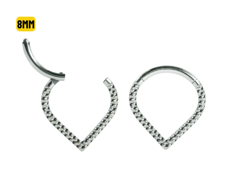 SEGMENTO CLICKER TITÂNIO V MARTELADO – 8MM