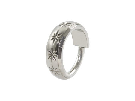 ARGOLA CLICKER TITÂNIO FRONTAL TRABALHADA – 8MM