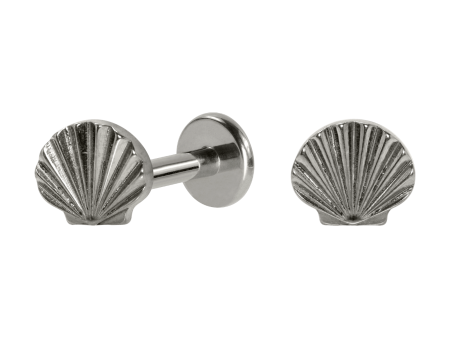 LABRET TITÂNIO R/I CONCHA DIAMANTADA