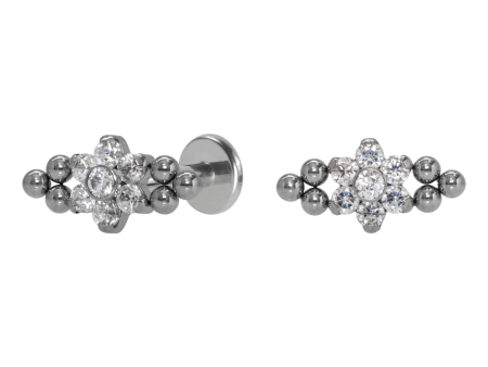 LABRET TITÂNIO R/I INDIANO FLOR
