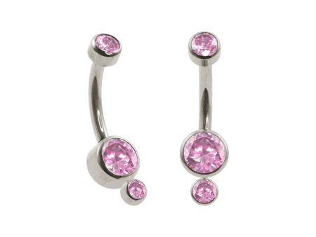 BANANA BELL TITÂNIO R/I 2 PEDRAS – ROSA