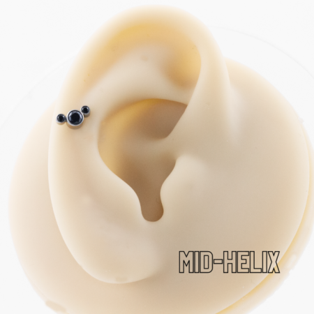 LABRET TITÂNIO R/I MICKEY –  BLACK