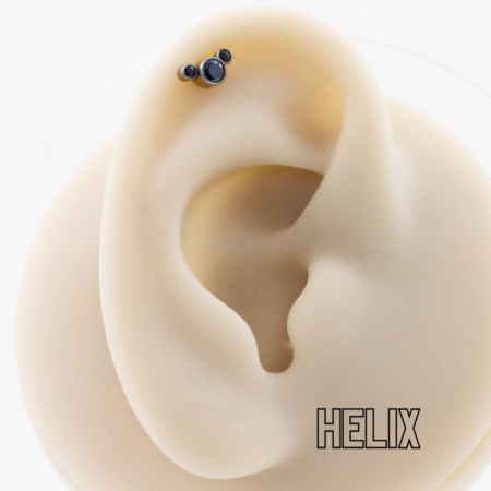LABRET TITÂNIO R/I MICKEY –  BLACK
