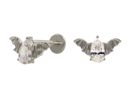 LABRET TITÂNIO R/I MORCEGO MOD3 – NATURAL