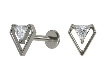 LABRET TITÂNIO R/I DIAMANTE C/ ZIRCÔNIA