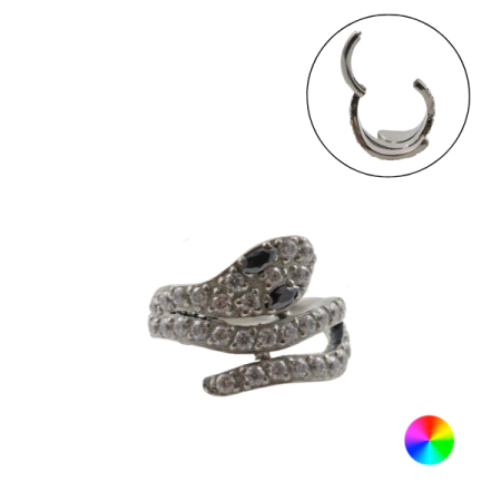 SEGMENTO CLICKER TITÂNIO COBRA CRAVEJADA