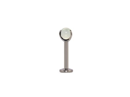 LABRET TITÂNIO R/I QUARTZO CRISTAL – 1.6 X 8 X 4MM