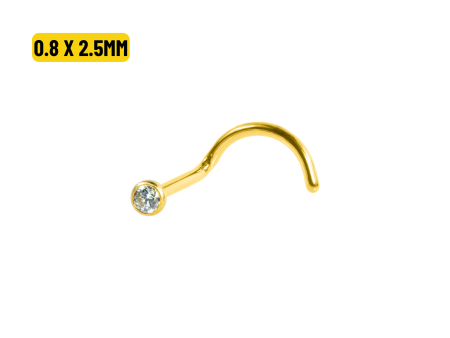 NOSTRIL TITÂNIO PVD GOLD – 0.8 X 2.5MM