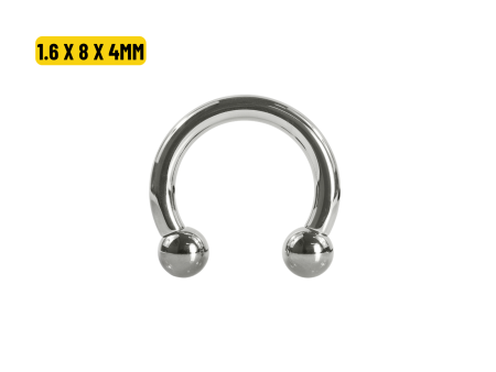 FERRADURA TITÂNIO R/INTERNA – 1.6 X 8 X 4MM