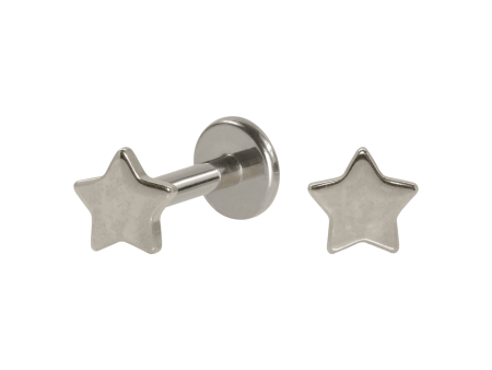 LABRET TITÂNIO R/I ESTRELA