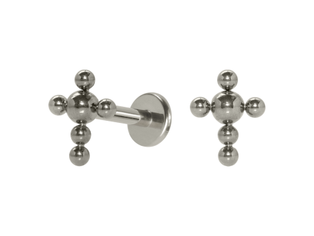 LABRET TITÂNIO R/I CRUZ
