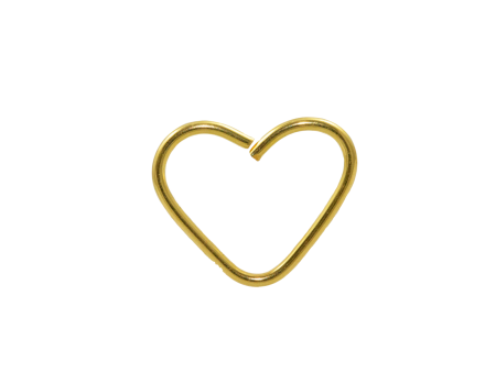 HEART BANHADO A OURO – C120