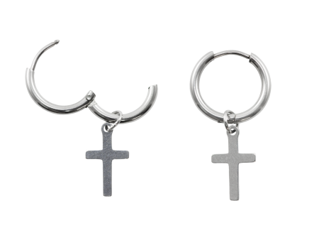 ARGOLA AÇO CLICKER C/ CRUZ MOD2 – UNIDADE