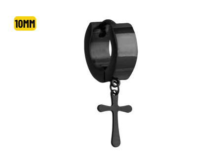 ARGOLA CLICKER C/ CRUZ BLACK  10MM – UNIDADE