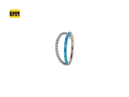 SEGMENTO CLICKER TITÂNIO 2 FILEIRAS ZIRCÔNIA/ OPALA – 6MM