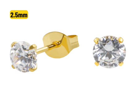 PAR BRINCO TITÂNIO PVD C/ ZIRCÔNIA – 2.5MM