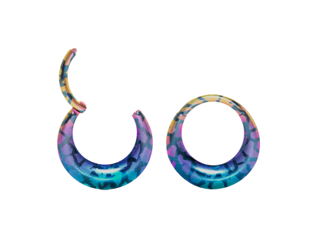 SEGMENTO CLICKER OVAL TITÂNIO PVD BOREAL COBRA – 8MM