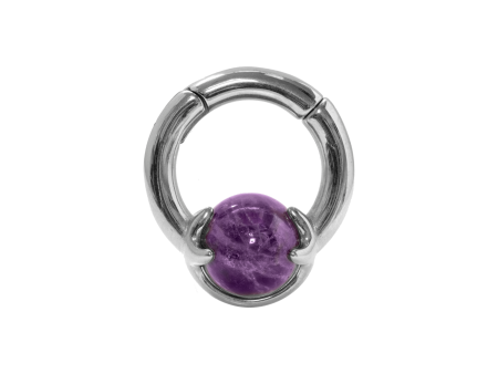 PÊNDULO AÇO MAGNÉTICO C/ PEDRA LILÁS – 5MM