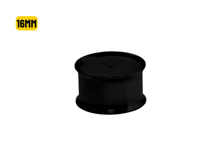 ALARGADOR PLUG AÇO PVD BLACK C/ FURO P/ BRINCO – 16MM