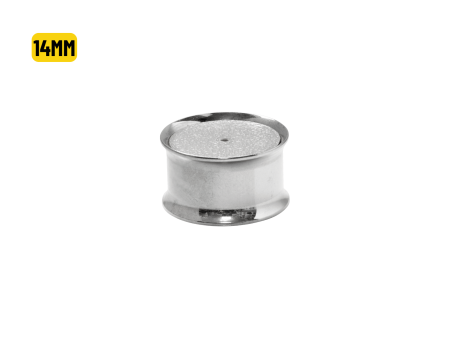 ALARGADOR PLUG AÇO C/ FURO P/ BRINCO – 14MM