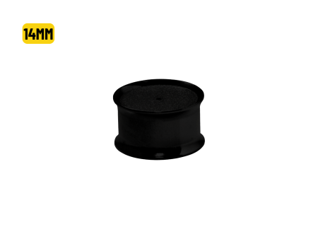 ALARGADOR PLUG AÇO PVD BLACK C/ FURO P/ BRINCO – 14MM
