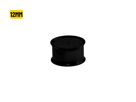 ALARGADOR PLUG AÇO PVD BLACK C/ FURO P/ BRINCO – 12MM