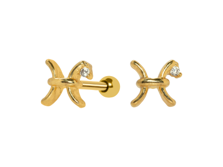 MICRO RETO SIGNO PEIXES – BANHADO A OURO