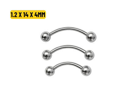 MICRO CURVO TITÂNIO NATURAL – 1.2 X 14 X 4MM