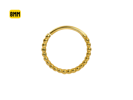 ARGOLA TORÇÃO C/ ESFERAS P88 – BANHADO A BANHO