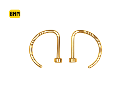 NOSTRIL ARGOLA PVD GOLD OPEN D – 8MM